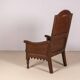 Chaise en chêne à lambris du début du 19e siècle
