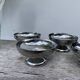 6 coupelles en inox 1970