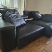 B&B Italia - Andy '13 - Paolo Piva - Sofa design in black natural leather