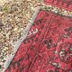 Pair of Antique Balouch Rugs 54x44 Hand-Knotted Wool Cushion Boho Vintage