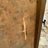 1930s shabby chic pink floral screen in original condition