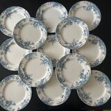 13 flat plates Terre de Fer Louis Graves