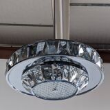 Crystal saucer chandelier by Kinkeldey, 1960s-70s