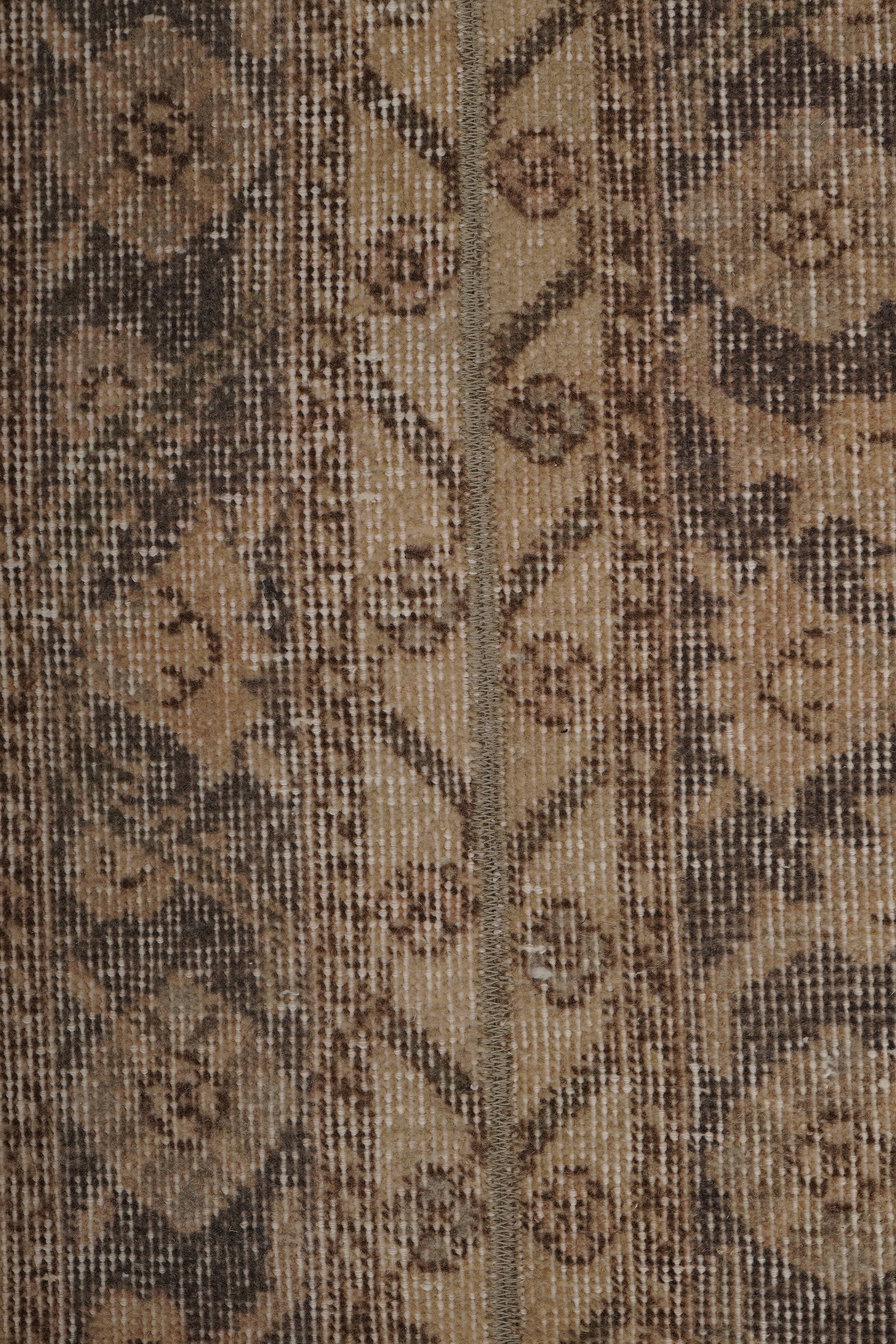 Vintage Turkish Oushak Rug Handwoven 40x711 cm