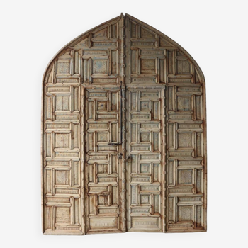 Ancient Indian Door in Old Teak