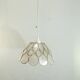 Vintage 1970s shell pendant lamp ceiling light lampshade