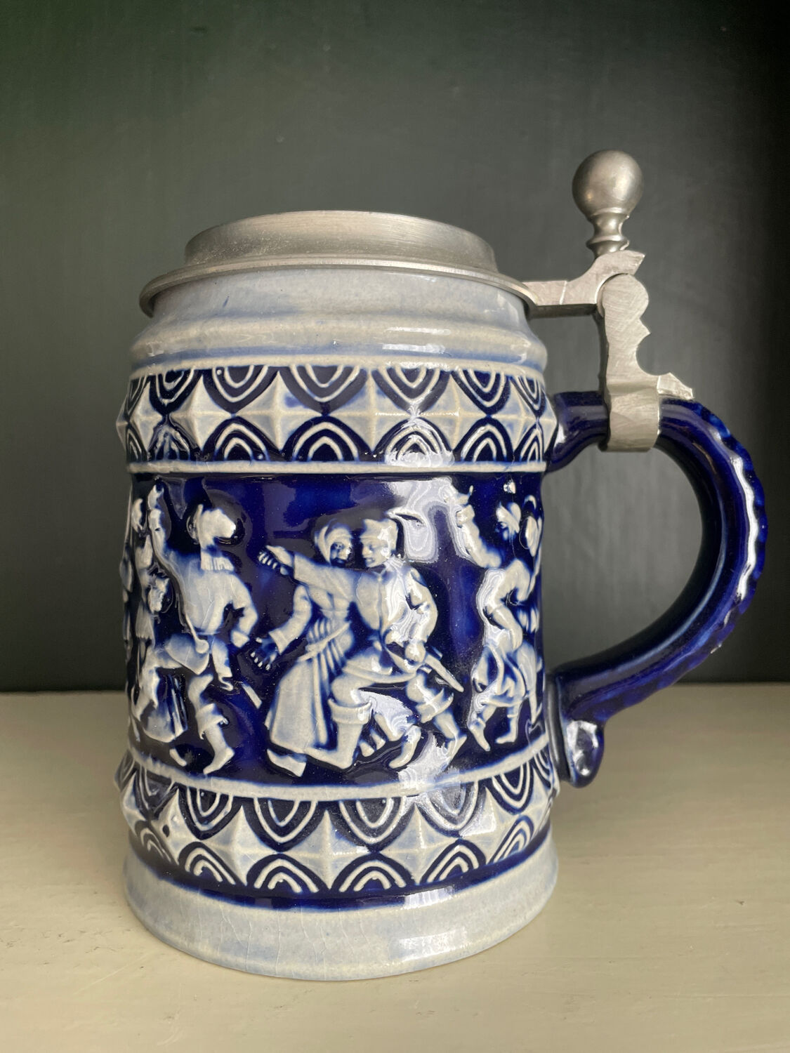 Westerwald stoneware beer mug.