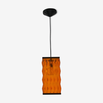 Plexiglas orange hanging lamp 60/70
