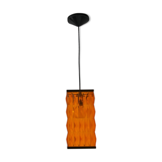 Plexiglas orange hanging lamp 60/70