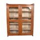 Old art deco showcase in Burmese teak patina original interior swine