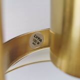 Hanging lamp by Fritz Schlegel for Lyfa Denmark, solid brass, model P295