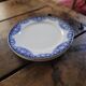 4 Boch Frères La Louvière plates – Elvire pattern – floral blue decoration