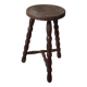 Tripod stool with turned legs