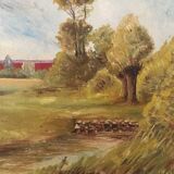 Ancient landscape painting.