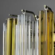 Crystal prism chandelier in Murano glass by Venini, 1970s.