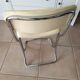 Chaise de bureau en acier chromé Italie 1960s