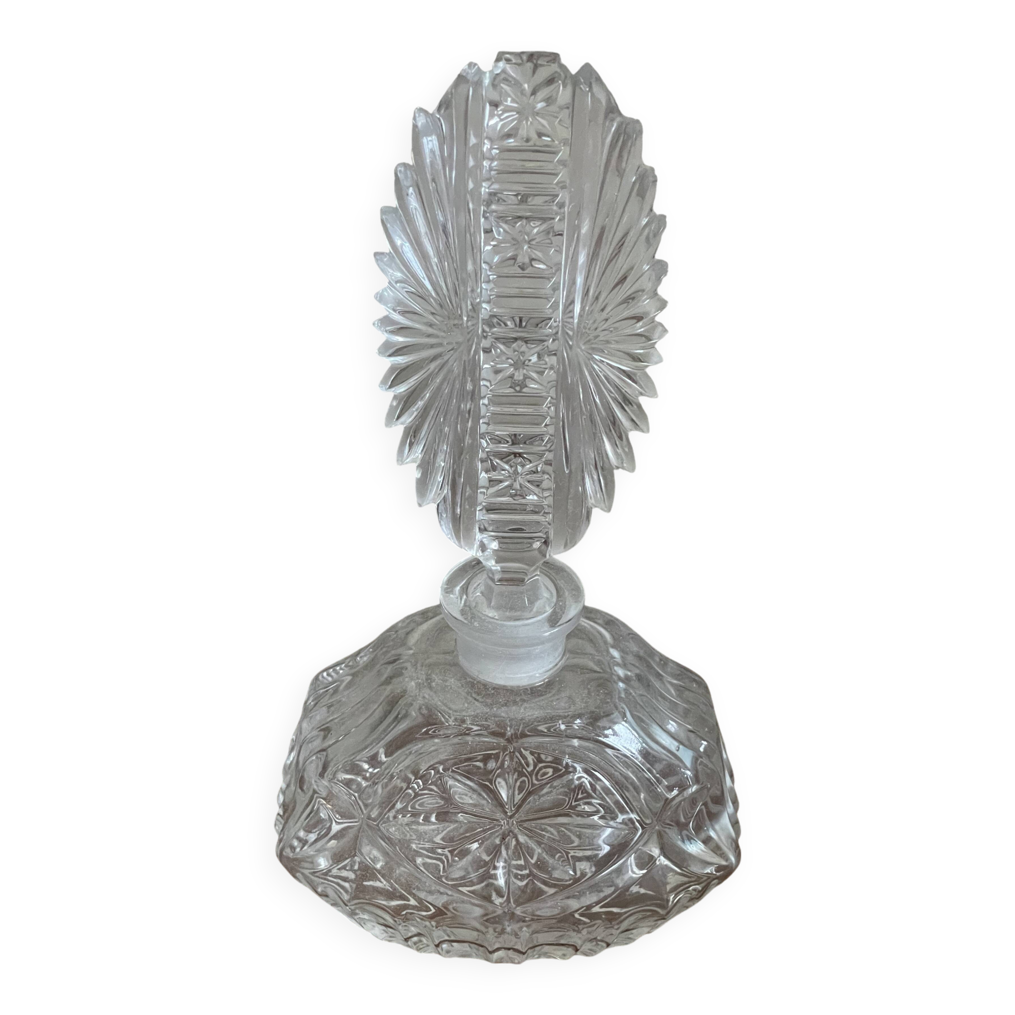 Cut glass carafe bottle