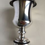 Christian Dior silver metal vase