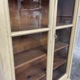 Small 1900 display cabinet with bubbled glass