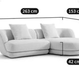 Corner sofa by Emmanuel Alessio (AM/PM exclusive)