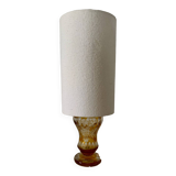 Chiseled glass lamp