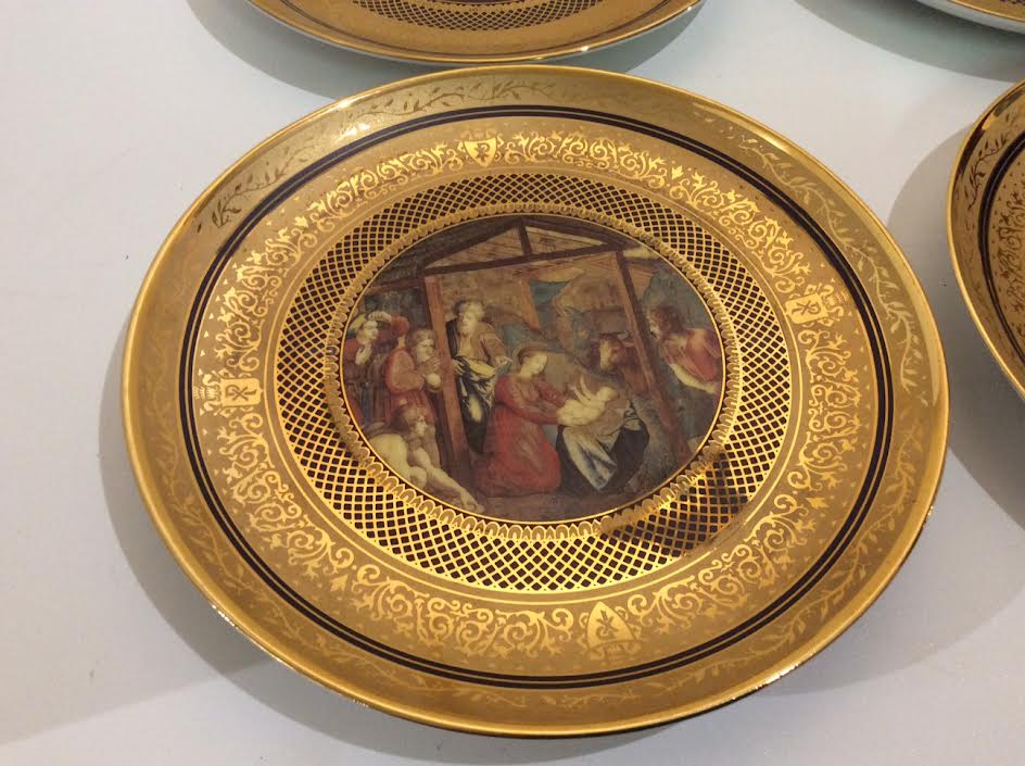 Set of 6 plates vatican