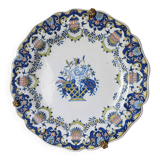 Antique French 19th Century Quimper 'First Mark HB' Plate Angel Cherub Deco