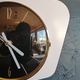 Horloge vintage pendule murale "Mauthe Blanche et Noire"