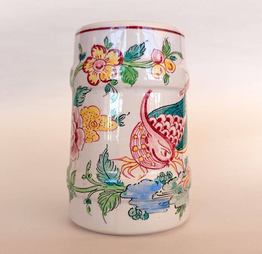 Mid-Century Modern Ceramic Mug Made in Portugal