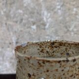 Set of 6 stoneware cups and a pitcher