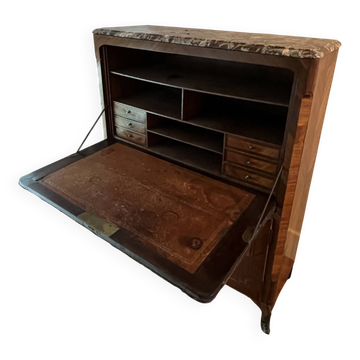 Secretary 18th century in marquetry