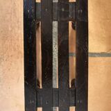 Step foot rest wooden foot stool vintage brutalist