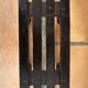 Step foot rest wooden foot stool vintage brutalist