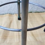 High metal and wood stool