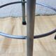 High metal and wood stool