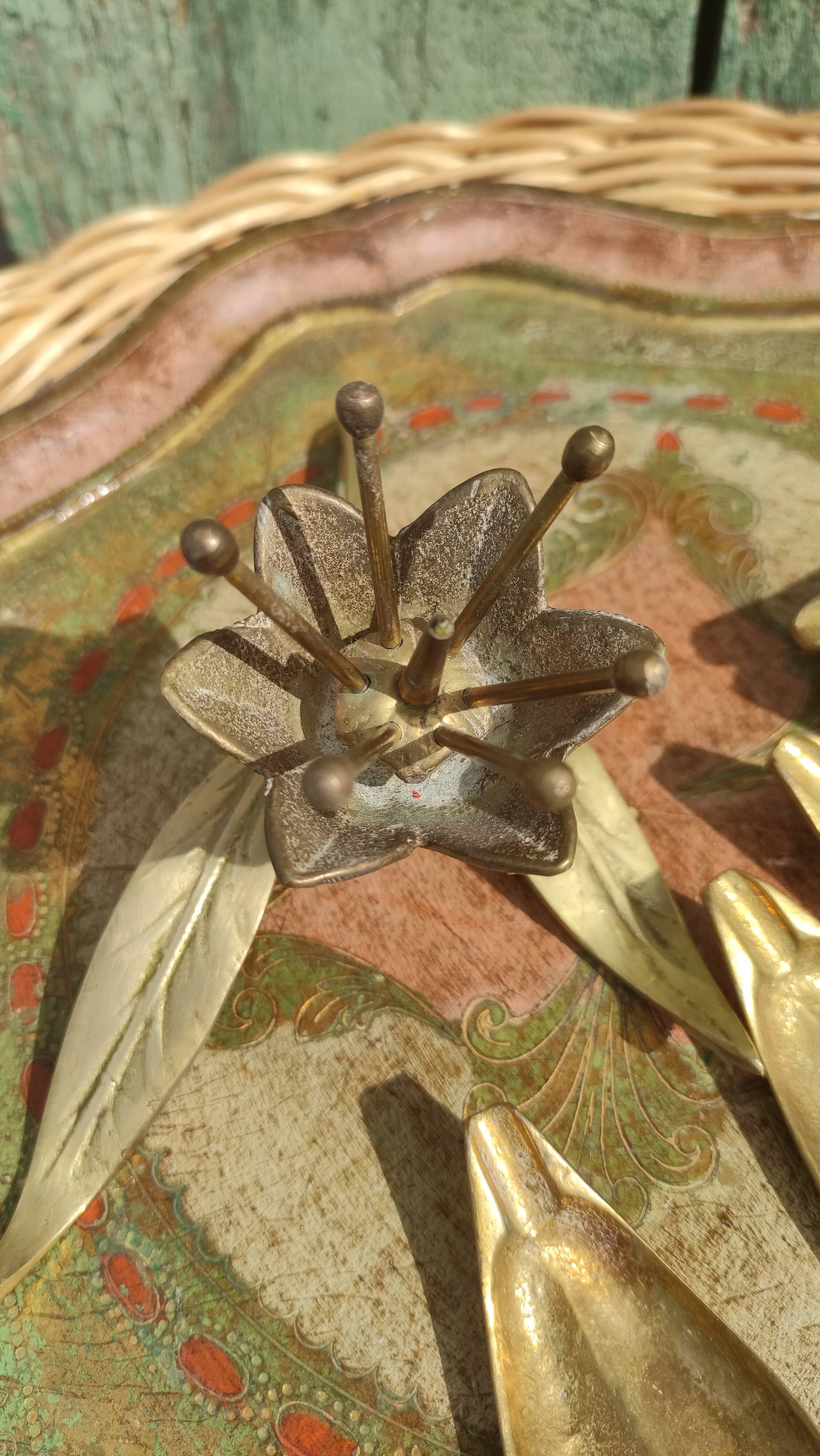 Vintage brass ashtray