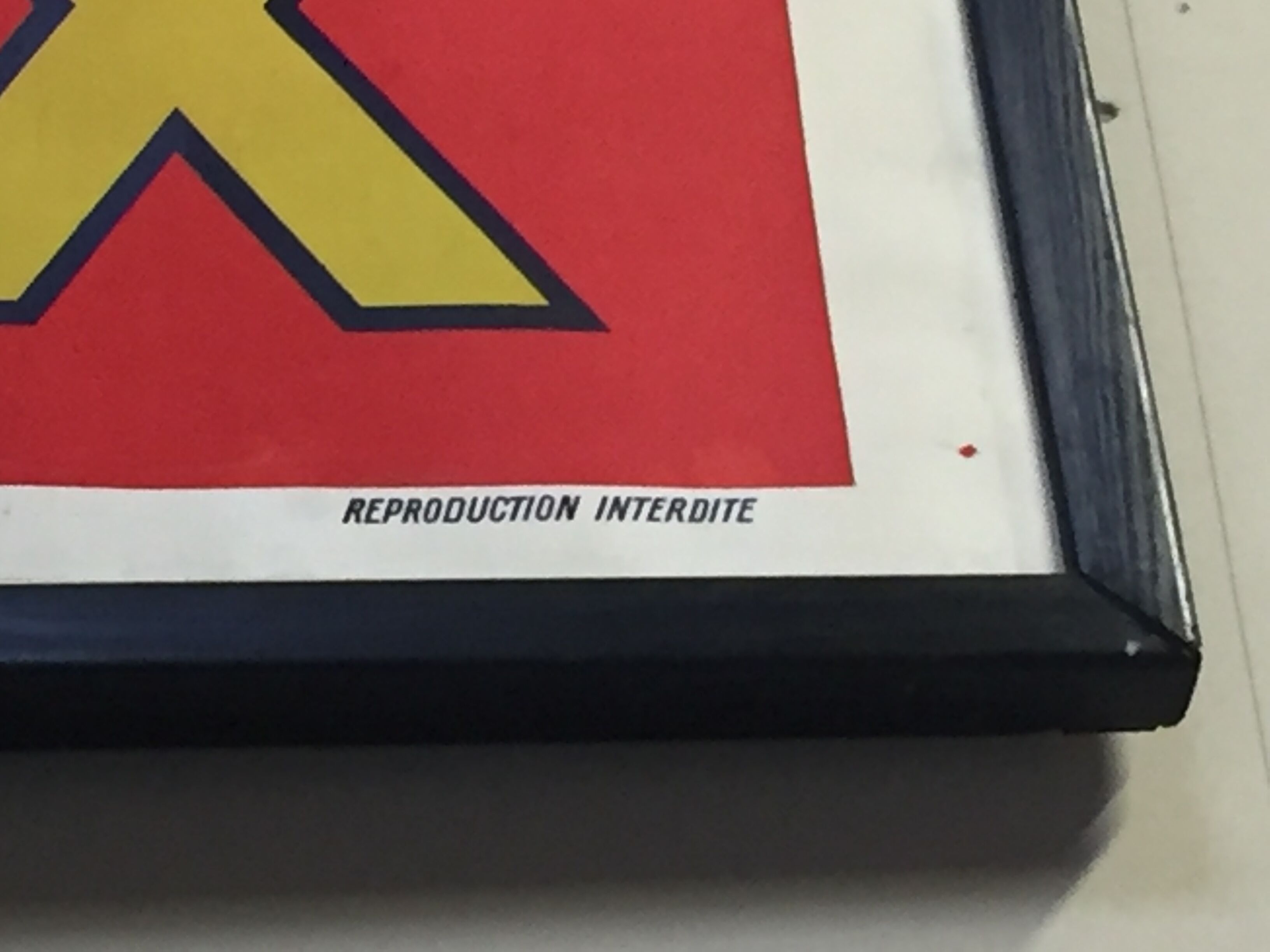 Poster linen original litho "Claim a coward" Henry Le Monnier 1925