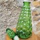 Carafe italienne en verre vert