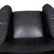 Fauteuil en cuir COR avec repose-pieds