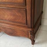 1940 chest of drawers inlaid wood and marble