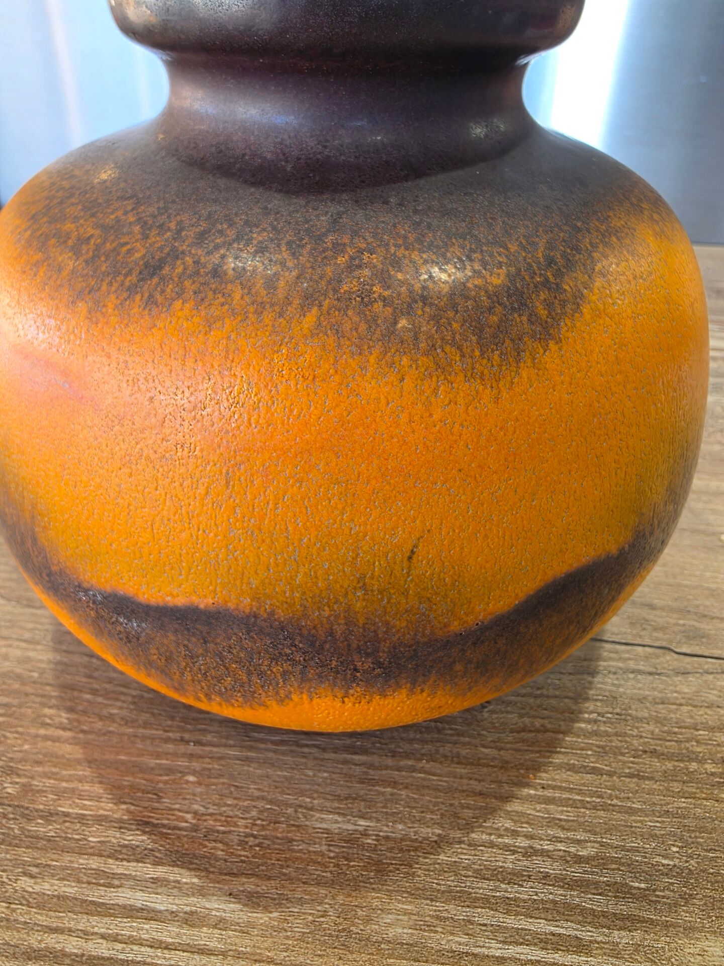 Ball vase West Germany Scheurich 204 Fat Lava