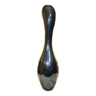 Important Aluminium Vase Vintage Modernist Design Organic Shape