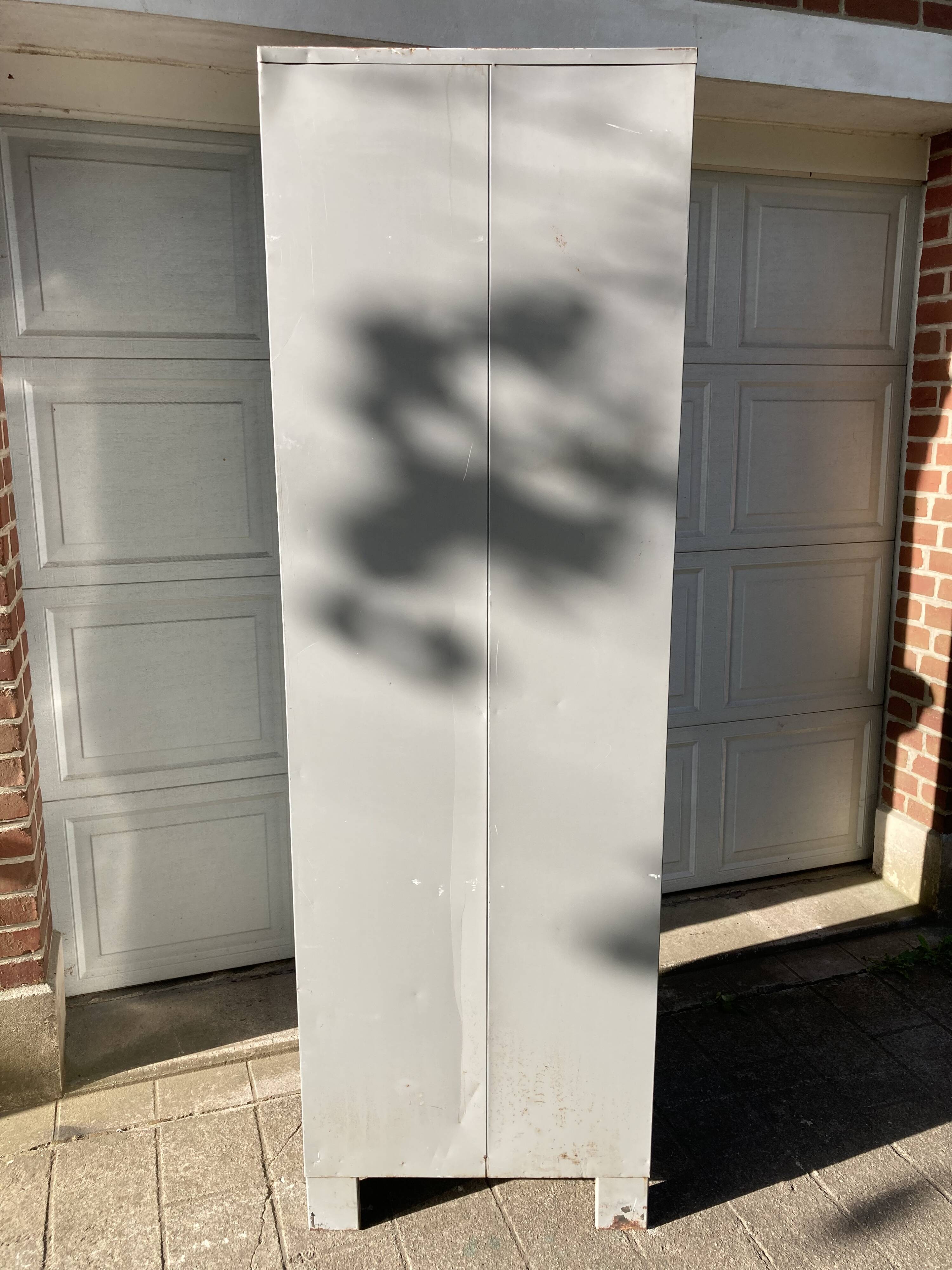 Two-door metal locker