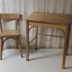 Wooden children's desk and chair - mid-20th century