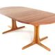 Round 2x Extendable Dining Table "Tjórn" - danish design in teak