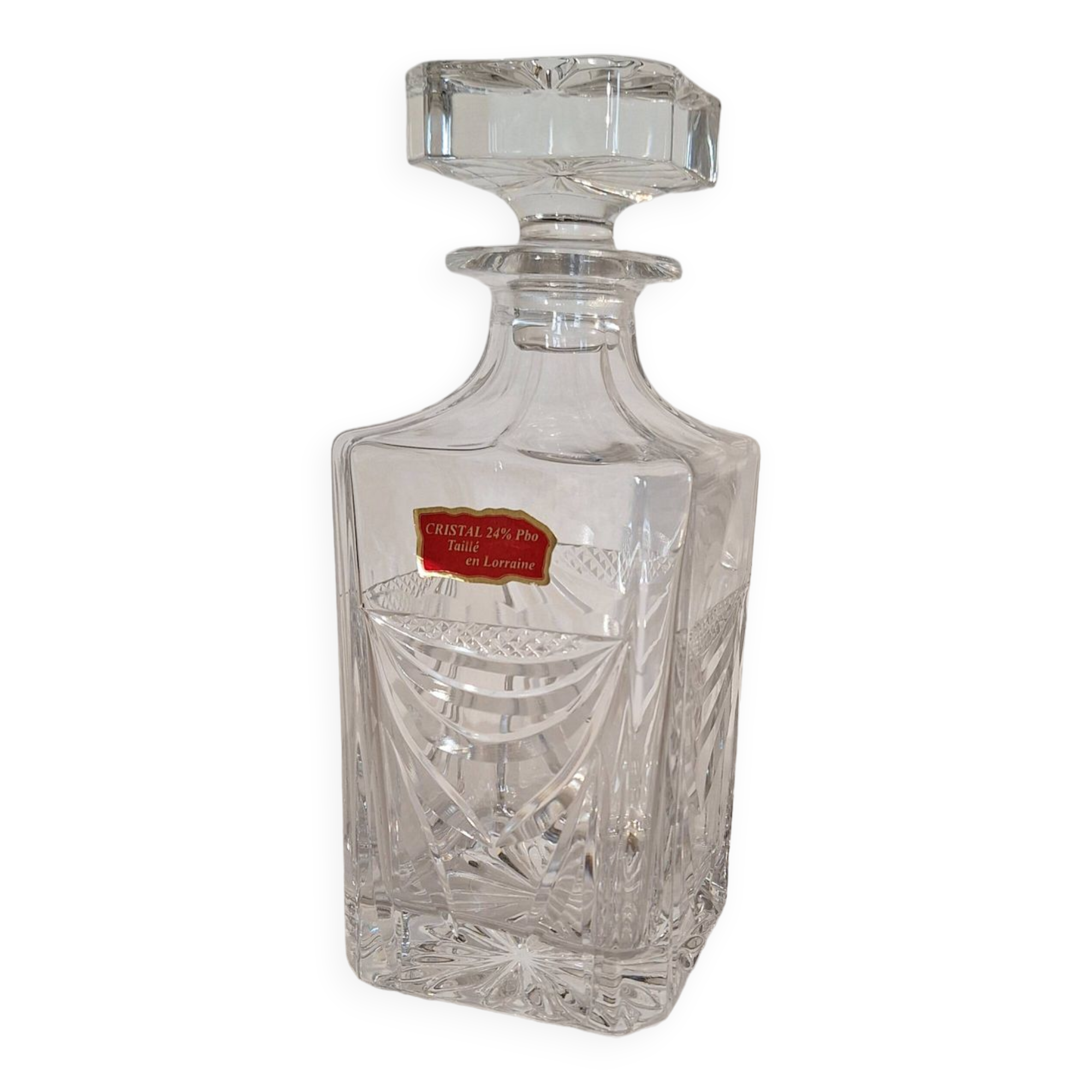 Lorraine crystal whiskey decanter