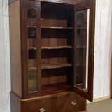 19th-century English mahogany library