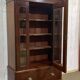 19th-century English mahogany library