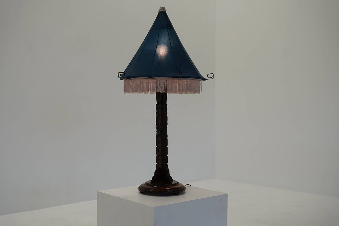 Unique table lamp designed by Jacques van den Bosch for 't Binnenhuis, The Netherlands 1910s