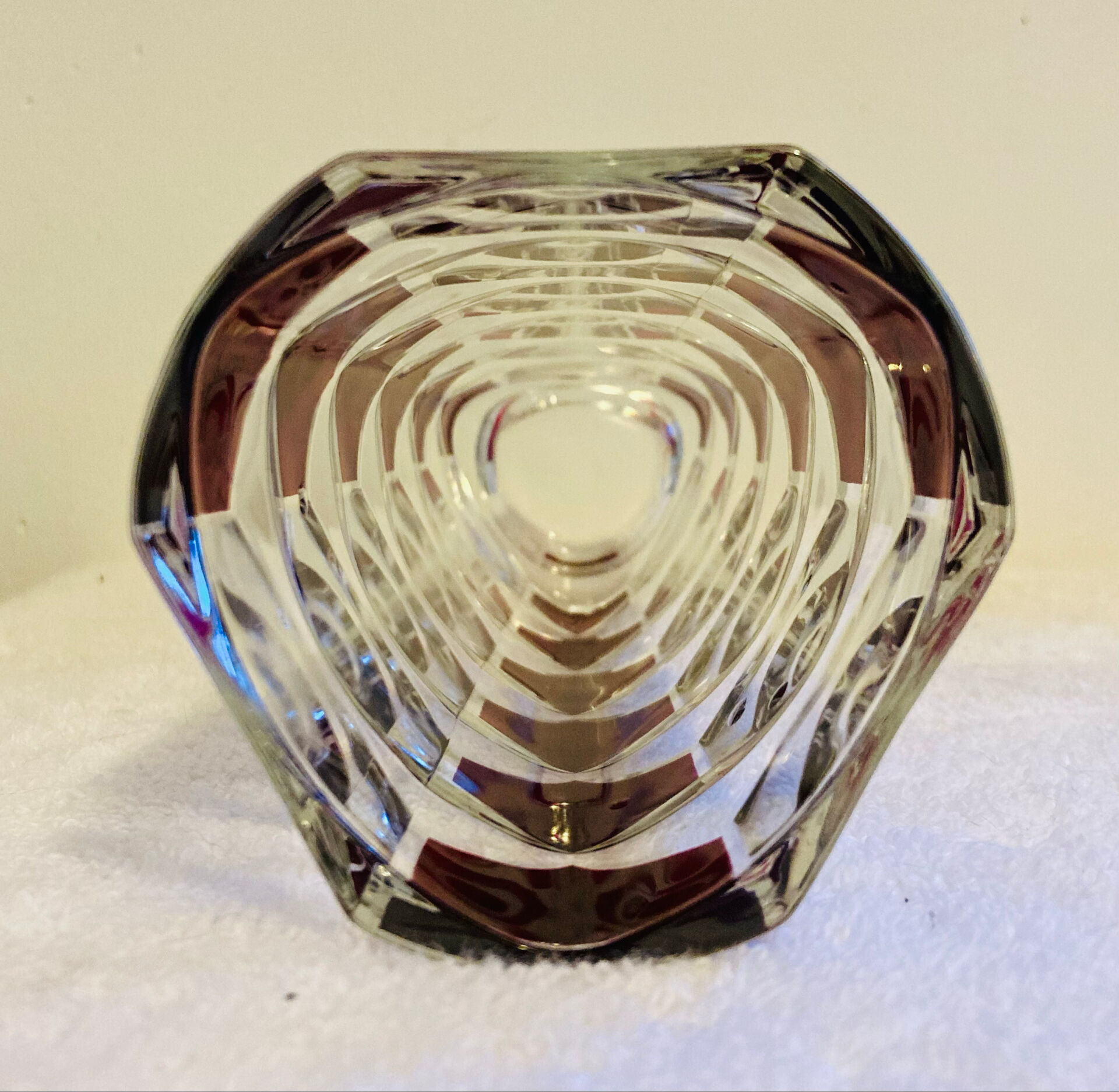 Windsor Rubis vase from the 1970s by designer J.G Durand for Luminarc Fr.